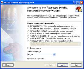 Download Mozilla Password Recovery