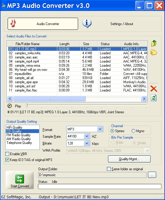 mp3 to wav converter windows 8