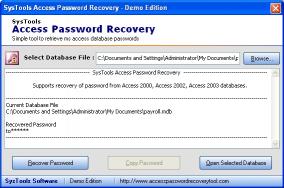 access password recovery tool