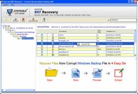 MS Backup File Recovery Tool