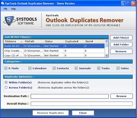 Download MS Outlook Duplicate Remover