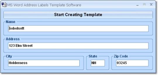 microsoft word address label templat