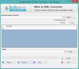 MSG to EML Converter by Softaken Software