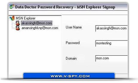 Download MSN Explorer Password Restore Tool