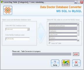Download MSSQL To MySQL DB Converter Tool
