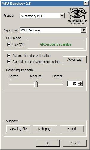Download MSU Denoiser VirtualDub plugin