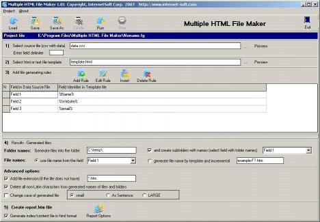 Download Multiple HTML File Maker
