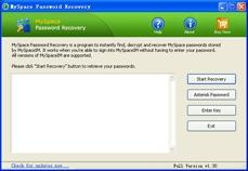 Download MySpace Password Recovery