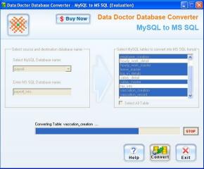 Download MySQL to MSSQL DB Converter