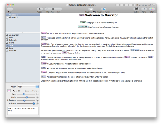 narrator for mac