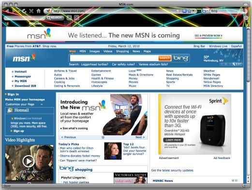 Download Neon Lights Internet Explorer Theme