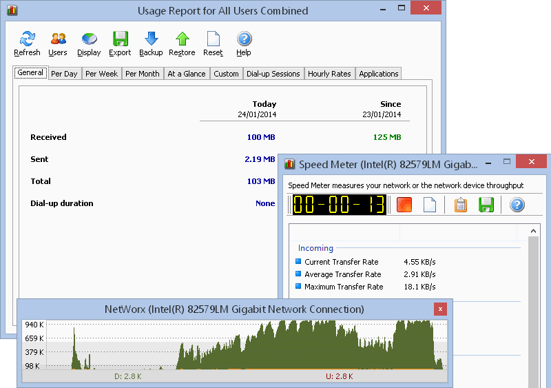 networx bandwidth monitor