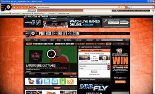 Download NHL Philadelphia Flyers Firefox Theme