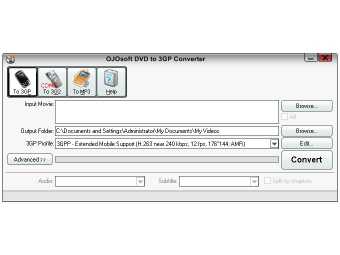 Download OJOsoft DVD to 3GP Converter