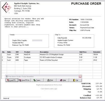 Ordergen Purchase Order Form Standaloneinstaller Com