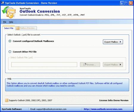 Download Outlook Conversion Software