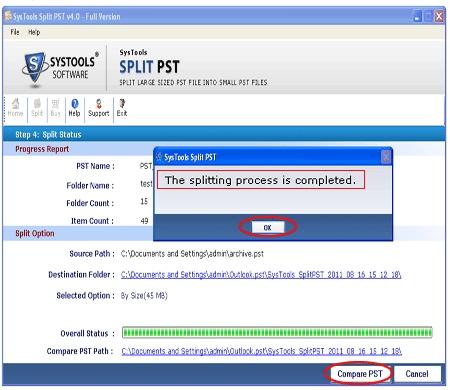Download Outlook PST Splitter