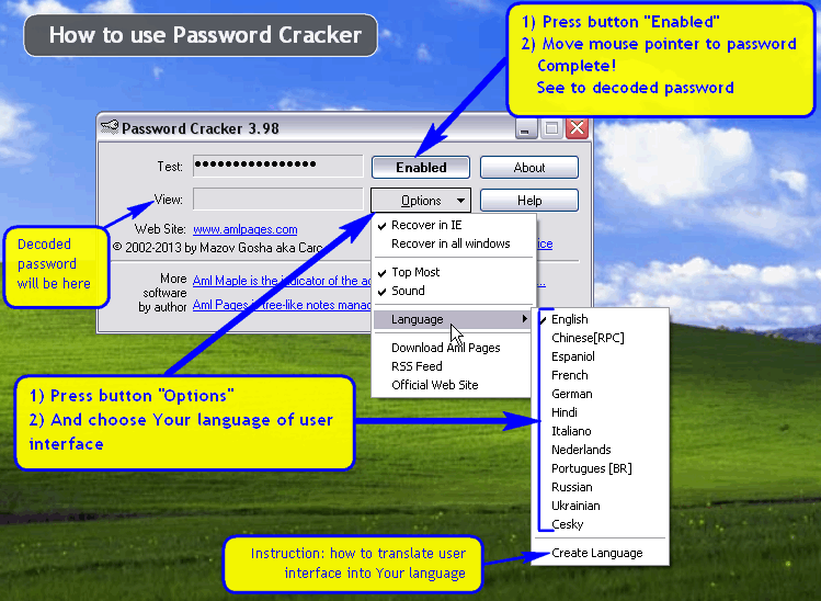 free Password Cracker 4.7.5.553