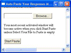 Paste Your Responses