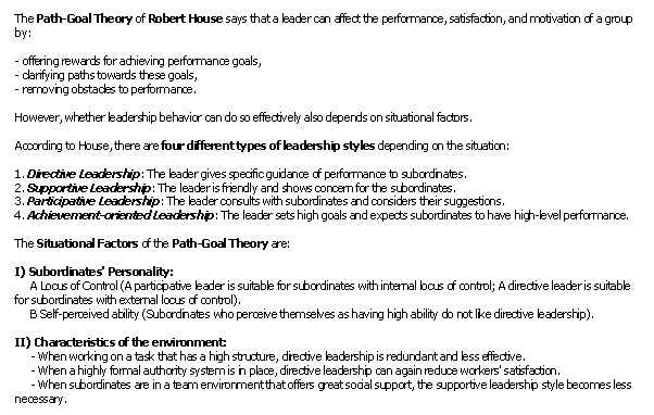 Path Goal Theory (MEGA)