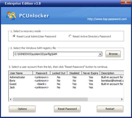 Download PCUnlocker