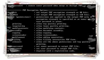 PDF Password Remover Command Line