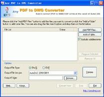 Download PDF to DWG Converter 9.6.1.1