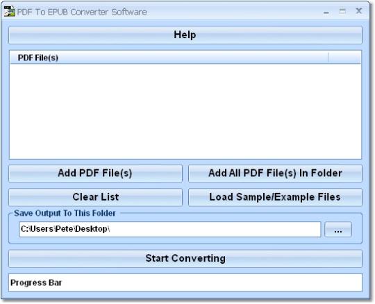 epub to pdf converter software