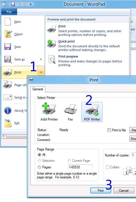 PDF Writer for Windows 8