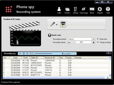 Download Phone spy telephone recording system