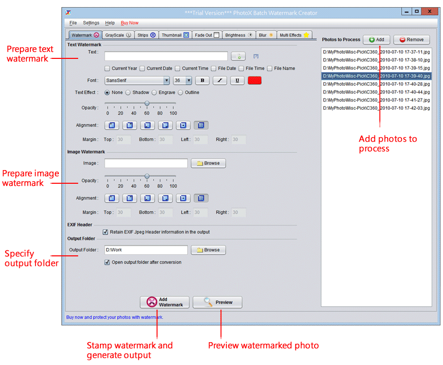 best way to batch watermark photos