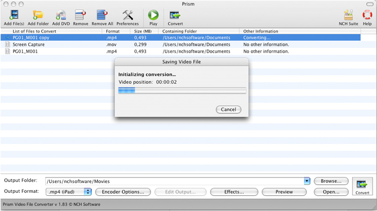 prism video file converter download