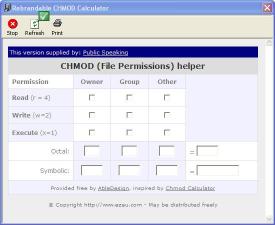Download Public Speaking CHMod Calculator