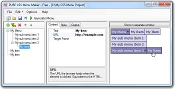 Download PURE CSS Menu Maker - Free