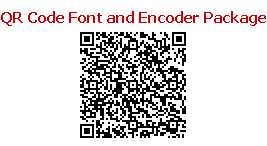 QR Code Font and Encoder Suite