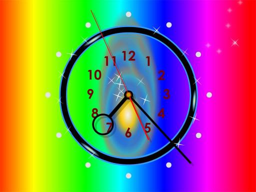 Download Rainbow Clock ScreenSaver
