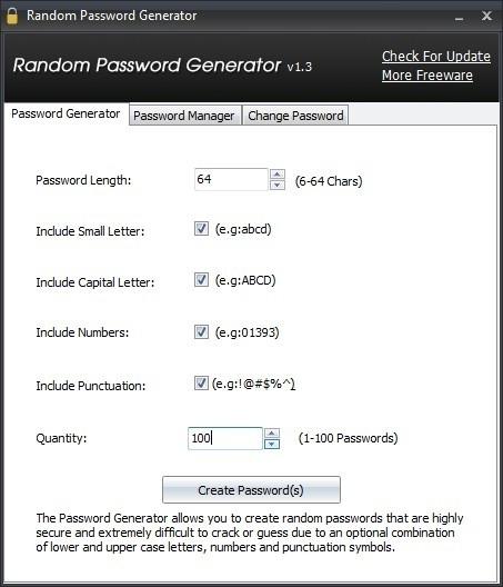 Password Generator Freeware Download