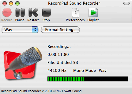 .wav audio recorder mac