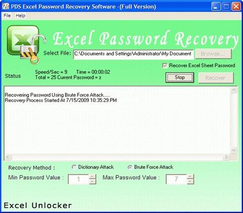 Download Recover Excel Document Password
