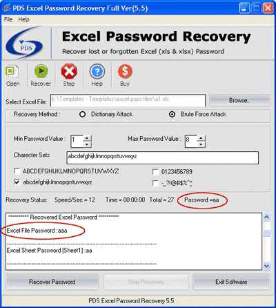 Download Recover XLS Password