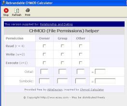 Download Relationship and Dating CHMOD Calculator