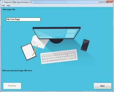 Download Responsive Web Page Generator