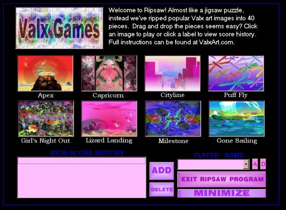 Download RipSaw4 Abstract Art Puzzle