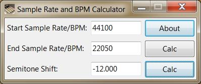 Download Sample Rate and BPM Calculator