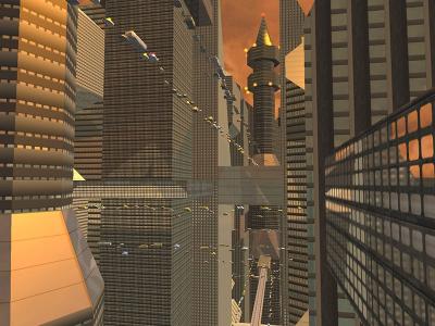 Download Sci-Fi Future City 3D Screensaver