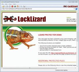 Download Secure HTML - LockLizard HTML Security viewer