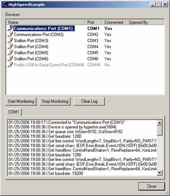 Download Serial Port Monitoring Control