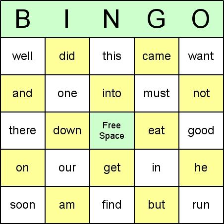 office word bingo