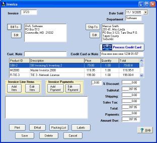 license number for simple business invoicing