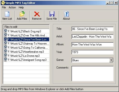 Download Simple MP3 Tag Editor